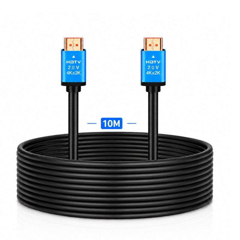 Câble HDMI 2.0 10m 4K Ultra HD High Speed Premium