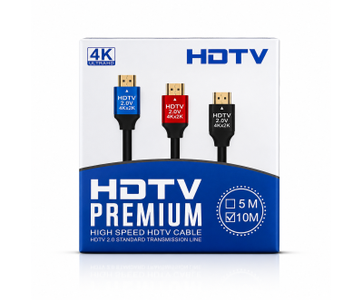 كابل HDMI 2.0 بطول 10 متر ودقة 4K عالي السرعة