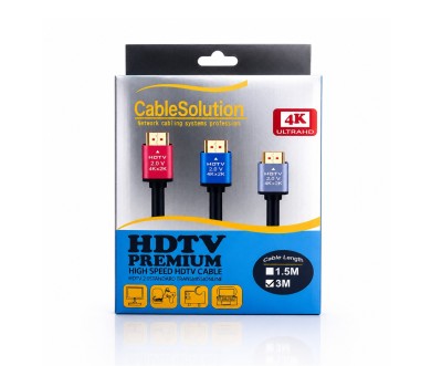 Câble HDMI 2.0 4K UHD 3m Premium High Speed