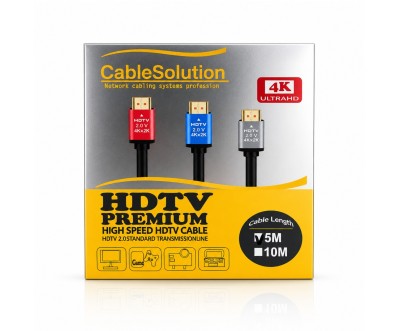 Câble HDMI 2.0 4K Premium High Speed 5m CableSolution