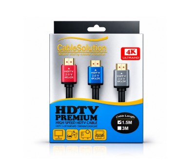4K HDTV 2.0 Premium High Speed HDMI Cable 1.5m