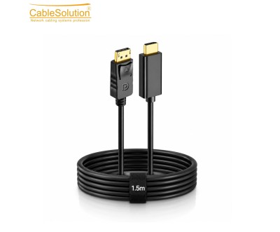 Câble DP vers HDMI 1.8M 4K – CABLE SOLUTION