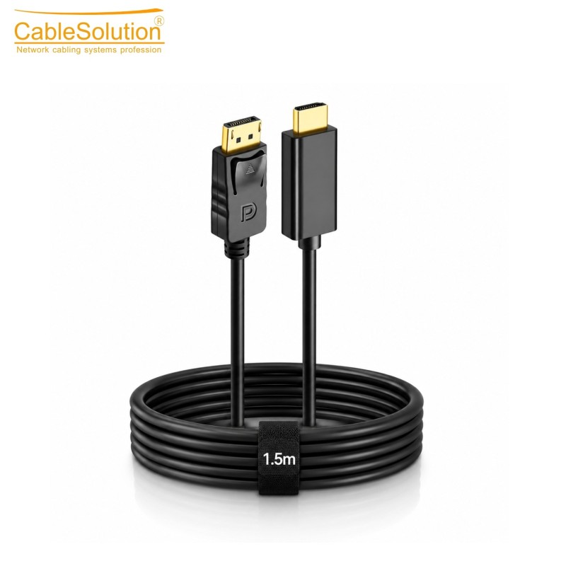 DisplayPort to HDMI Cable 1.8M 4K – CABLE SOLUTION