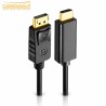 Câble DP vers HDMI 1.8M 4K – CABLE SOLUTION