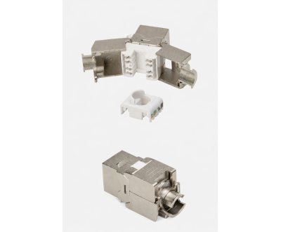 Shielded RJ45 Cat6A FTP Keystone Module – High Performance 10Gbps Network Connector