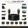 Câble HDTV 2.1 Fibre Optique Active 8K 30M