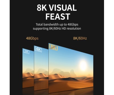 Câble HDTV 2.1 Fibre Optique Active 8K 30M