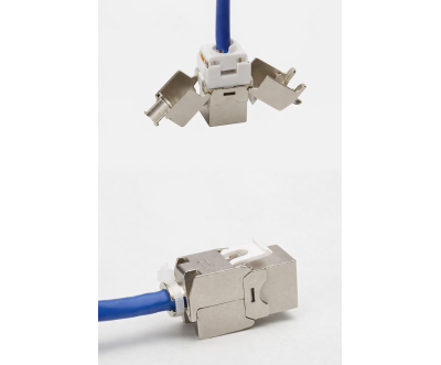 Keystone RJ45 CAT6A STP Blindé – Prise Réseau Ethernet 10Gbps
