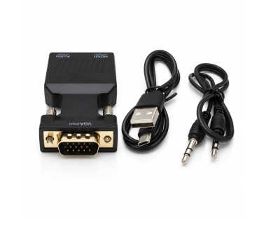محول VGA إلى HDMI HDTV بدقة Full HD 1080p