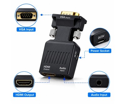 Convertisseur VGA vers HDMI HDTV Full HD 1080p
