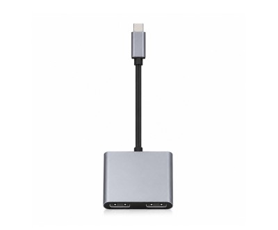 Adaptateur USB-C HUB 2 en 1 Double HDTV 4K