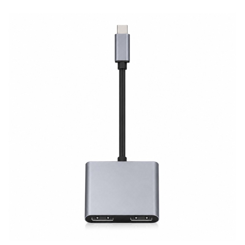محول USB-C HUB ‏2 في 1 مزدوج HDTV 4K