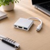 USB-C Digital AV Multiport Adapter 3 Ports 4K