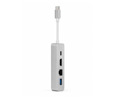 Adaptateur USB-C vers HDTV 4K LAN USB 3.0 4-en-1