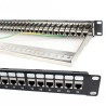 RJ45 Cat6A 24 Port Patch Panel – Patch Panel 1U Keystone – 1Gbps Network