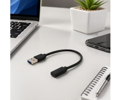 Adaptateur USB 3.0 vers Type-C Femelle CABLESOLUTION