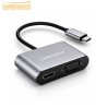 Hub USB Type-C 4 en 1 HDMI VGA USB DP CableSolution