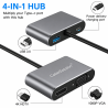 USB Type-C 4-in-1 Hub HDMI VGA USB DP CableSolution