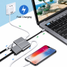 Hub USB Type-C 4 en 1 HDMI VGA USB DP CableSolution