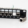 RJ45 Cat6A 24 Port Patch Panel – Patch Panel 1U Keystone – 1Gbps Network