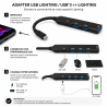 CableSolution SX-38 موزع Lightning متعدد USB