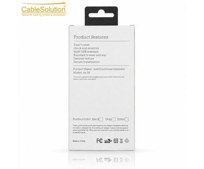 CableSolution SX-38 Extendeur Lightning Multi USB