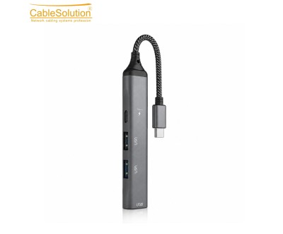 USB Type-C Adapter 3 USB Ports + PD SX-37