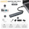Adaptateur USB Type-C vers 3 USB + PD SX-37