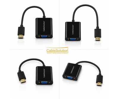 محوّل HDTV إلى VGA كابل سوليوشن CS10011 – تحويل إشارة HD مستقر