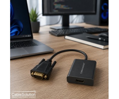 Adaptateur VGA vers HDTV CableSolution CS10009