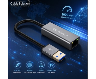 USB 3.0 to LAN Gigabit Ethernet Adapter CS10016