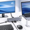 Type-C HUB 11-en-1 CS10023 HD VGA USB Gigabit