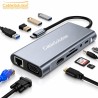 Type-C HUB 11 en 1 HDMI 4K VGA LAN PD100W CS10024