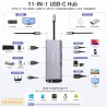 11-in-1 USB-C Hub HDMI 4K VGA LAN PD100W CS10024