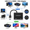 Adaptateur USB 3.0 vers HDTV + VGA CableSolution CS10026