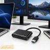 USB 3.0 to HDTV + VGA Adapter CableSolution CS10026