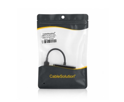 USB 3.0 to HDTV + VGA Adapter CableSolution CS10026