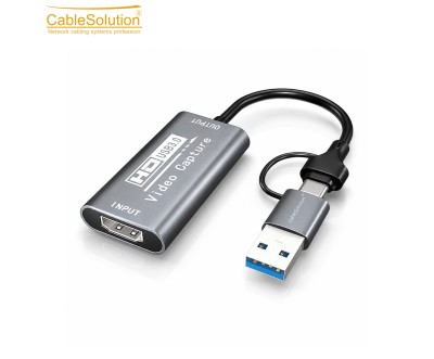 Video Capture HD USB 3.0 & Type-C CableSolution CS10027