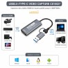 HD Video Capture USB 3.0 & Type-C CableSolution CS10027