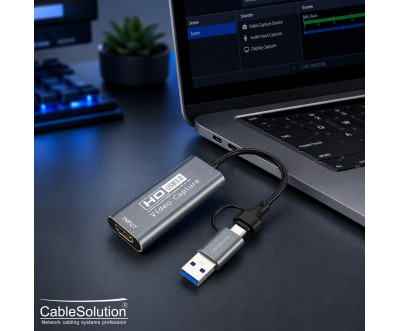 HD Video Capture USB 3.0 & Type-C CableSolution CS10027