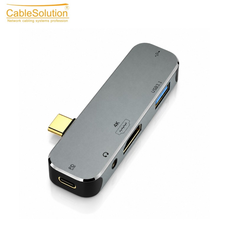 CableSolution CS10040 5-in-1 USB-C Hub with PD