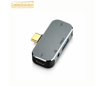 موزع USB-C متعدد المنافذ 4 في 1 CS10041