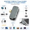 CableSolution CS10041 4-in-1 USB-C Hub