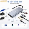 Hub USB-C 10 en 1 CS10042 Gigabit CableSolution