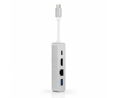 Adaptateur USB-C vers HDTV 4K LAN USB 3.0 4-en-1