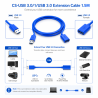 CABLESOLUTION USB 3.0 Extension Cable 1.5m