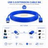 كابل تمديد USB 3.0 بطول 5 متر من CABLESOLUTION