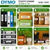 شريط ملصقات DYMO D1 القياسي 12 مم × 7 م أسود على أبيض