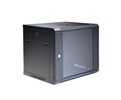 9U Wall Mounted Computer Cabinet 600x450mm – CableSolution with Large Lock