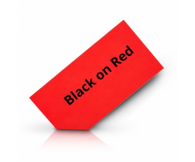 شريط ملصقات متوافق DYMO 45017 مقاس 12 مم × 7 م أسود على أحمر